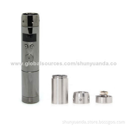 Electronic cigarette mod with variable voltage mod